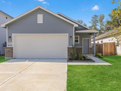 New construction Single-Family house 11889 Whirlaway Drive, Willis, TX 77318 HARTFORD- photo 0