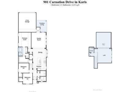 New construction Single-Family house 901 Carnation Drive, Crowley, TX 76036 Greyton Plan- photo 1 1