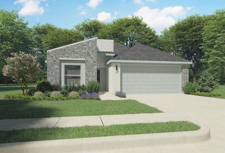 New construction Single-Family house 219 Hidalgo Ln, Elgin, TX 78621 Quartz | Trinity Ranch- photo 0