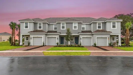 New construction Townhouse house 1413 Anchor Bend Way, Kissimmee, FL 34746 Jasmine- photo 0