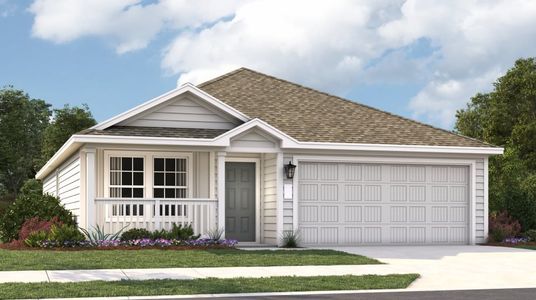 New construction Single-Family house 12920 Michigan Shores Trce, Mustang Ridge, TX 78610 Gannes- photo 0 0
