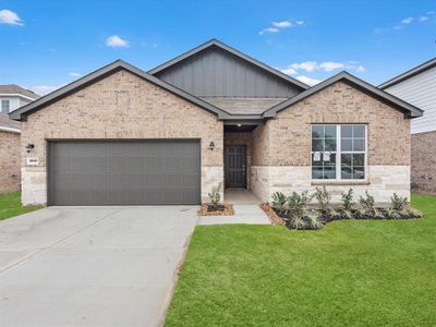 New construction Single-Family house 11901 Whirlaway Drive, Willis, TX 77318 BRAZOS- photo 0