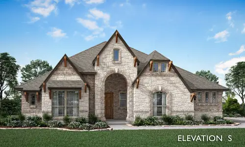 Carolina Elevation S. 2,319sf New Home in Godley, TX
