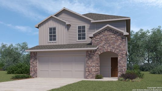 New construction Single-Family house 125 Chipping Alley, Floresville, TX 78114 Grace - photo 0