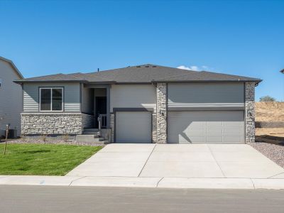 The Granby floorplan exterior image taken at a Meritage Homes community in Northern, Colorado.