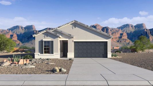 New construction Single-Family house 15408 West Desert Hollow Drive, Surprise, AZ 85387 Easton- photo 0