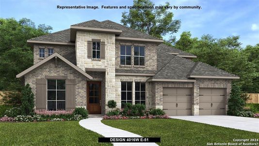 New construction Single-Family house 10126 Sawbuck Creek, San Antonio, TX 78254 Design 4016W- photo 0 0