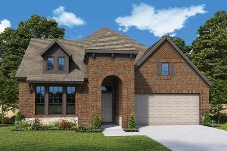 New construction Single-Family house 27115 Spearbract Hollow Trail, Hockley, TX 77447 The Broadacre- photo 0