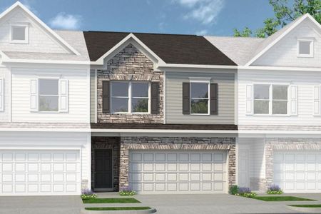 New construction Townhouse house 3844 Pressley Lane, Unit 27, Powder Springs, GA 30127 Ellison II- photo 0