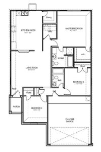 New construction Single-Family house Floor Plan 1357, 13231 Blass Court, Houston, TX 77044 - photo