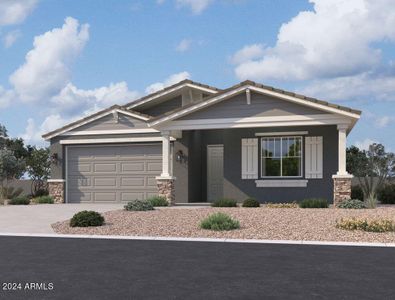 New construction Single-Family house 22929 E Roundup Way, Queen Creek, AZ 85142 Larkspur Homeplan- photo 0