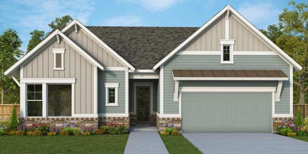 New construction Single-Family house 7044 Cottage Grove Drive, Flowery Branch, GA 30542 The Keyser- photo 0