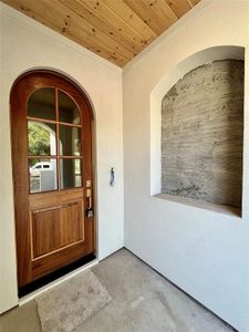 Doorway to property with french doors