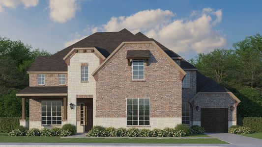 Plan 856 Elevation B with Stone
