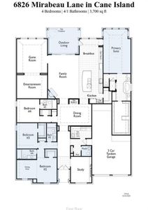 New construction Single-Family house 6826 Mirabeau Lane, Katy, TX 77493 274 Plan- photo 1 1
