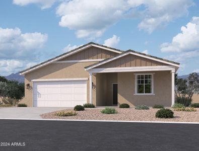 New construction Single-Family house 24077 W Hidalgo Avenue, Buckeye, AZ 85326 Sunflower Homeplan- photo 0