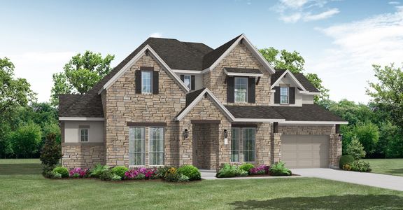 New construction Single-Family house 1417 Moonlight Terrace Drive, Georgetown, TX 78628 Weston- photo 1 1
