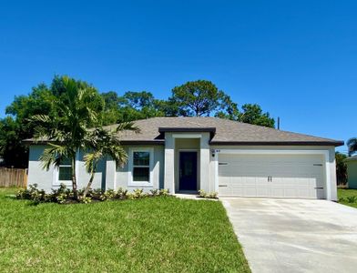 New construction Single-Family house 1441 Sw Goodman Ave, Port Saint Lucie, FL 34953 Vero- photo 0