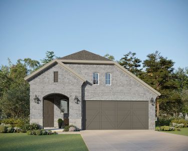 Plan 1473 Elevation A with Stone