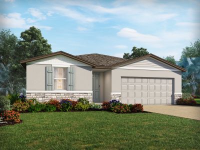 New construction Single-Family house 2934 Sunstar Drive, Saint Cloud, FL 34772 Foxglove- photo 0