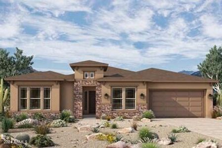 New construction Single-Family house 9757 S Gold Stone Trail, Apache Junction, AZ 85120 The Woodbury- photo 0