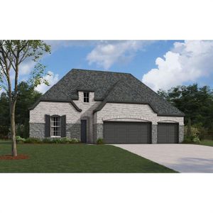 New construction Single-Family house 16812 Massawana Drive, Fort Worth, TX 76247 The Bridgeport II - photo 1 1