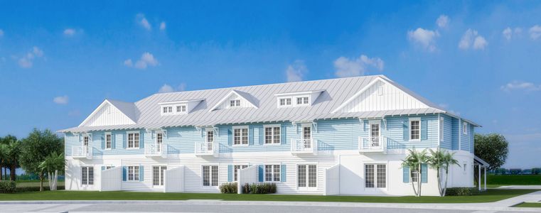 New construction Townhouse house Greenville, 100 Royal Palm Cir., Tequesta, FL 33469 - photo
