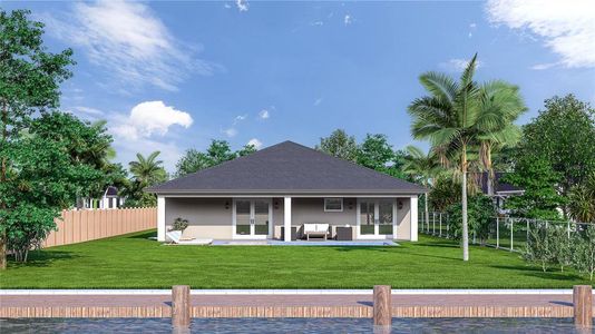 New construction Single-Family house 128 Indian Creek Road, Oak Hill, FL 32759 - photo 2 2