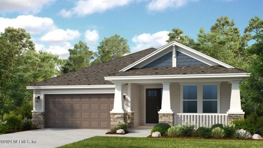 New construction Single-Family house 54 Oconee Drive, Palm Coast, FL 32137 San Blas- photo 0