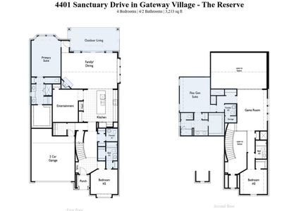 New construction Single-Family house 4401 Sanctuary Drive, Denison, TX 75020 Cambridge plan- photo 1 1