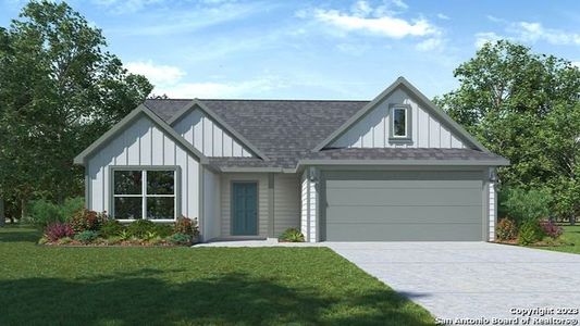 New construction Single-Family house 304 North Richland Drive, Lockhart, TX 78644 THE DENTON- photo 0