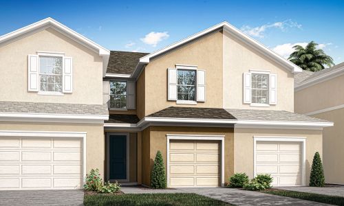 New construction Townhouse house Florence, 1114 Turquoise Waves Cove, Kissimmee, FL 34747 - photo