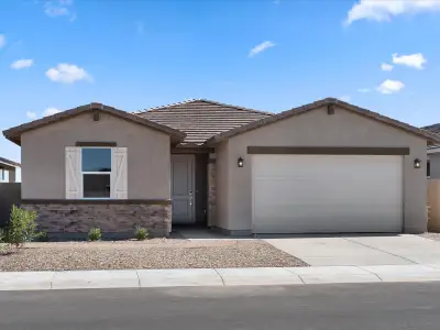 New construction Single-Family house 37390 W San Clemente Street, Maricopa, AZ 85138 Lark- photo 0