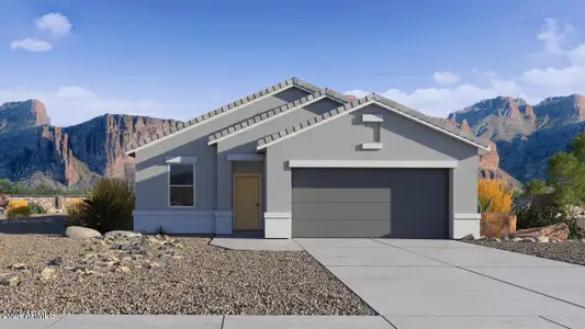 New construction Single-Family house 5468 E Rock Bush Lane, San Tan Valley, AZ 85140 Dalton- photo 0