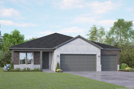 New construction Single-Family house 243 Jereth Crossing, Castroville, TX 78009 The Lanier H- photo 0
