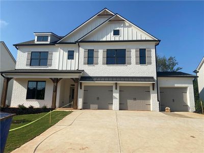 New construction Single-Family house 112 Winding Rose Drive, Hoschton, GA 30548 Camelot- photo 0