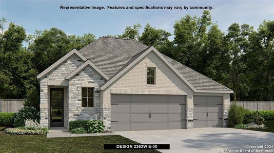 New construction Single-Family house 1821 Luna Street, New Braunfels, TX 78132 Design 2263W- photo 0