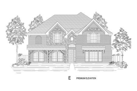 New construction Single-Family house Brentwood III FS (w/Media), 5112 Amherst Court, Parker, TX 75002 - photo