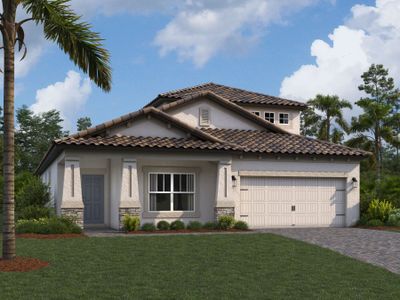 New construction Single-Family house 1697 Suttonset Trail, Zephyrhills, FL 33541 Newport II Bonus- photo 0