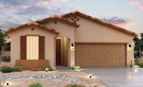 New construction Single-Family house 24196 W. Hess Avenue, Buckeye, AZ 85326 Castillo Series - Bluebell- photo 0