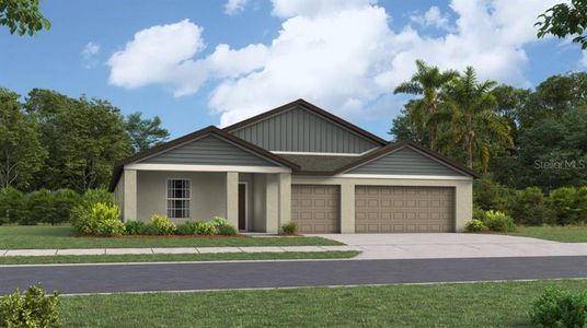 New construction Single-Family house 1810 Blue Orchid Avenue, Plant City, FL 33565 Santa Fe- photo 0