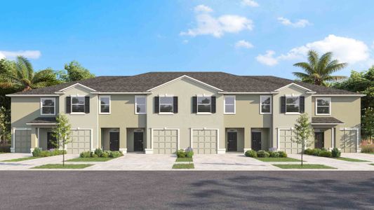 New construction Townhouse house 11262 Crescent Deer Drive, Land O' Lakes, FL 34638 Glen- photo 3 3