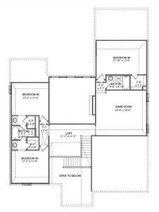 Second Floor - Included but not limited to, Floor plan, rendering, design, selections, specifications, etc. are subject to changes made by Village Homes. Actual home is different from rendering included herein.