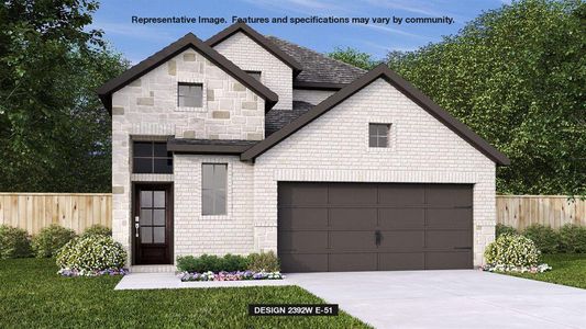 New construction Single-Family house 511 Menlo Cir, Liberty Hill, TX 78642 Design 2392W- photo 0