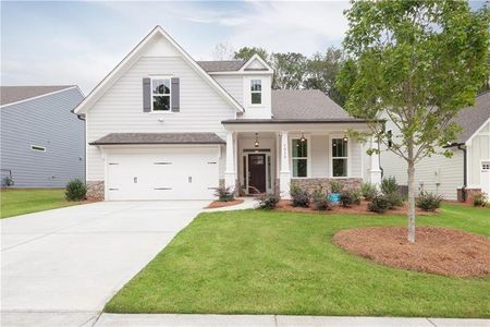 New construction Single-Family house 1015 Cooks Farm Way, Woodstock, GA 30189 Rossmore- photo 0