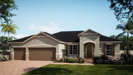 French Country Elevation | Briella | Country Club Estates | New Homes in Palm Bay, FL | Landsea Homes