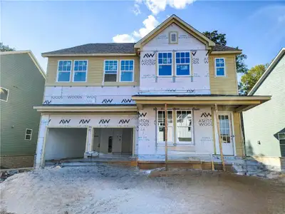 New construction Single-Family house 143 East Harbor Drive, Dawsonville, GA 30534 Leyland- photo 0