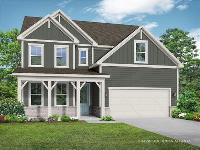 New construction Single-Family house 62 Rocking Wood View, Dallas, GA 30157 The Hickory B- Unfinished Basement- photo 0