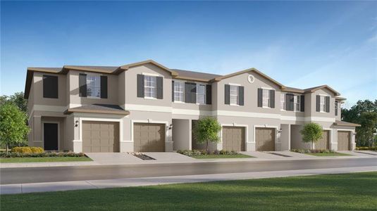 New construction Townhouse house 36183 Risa Michele Street, Zephyrhills, FL 33541 - photo 0