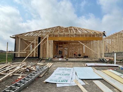 New construction Single-Family house 919 Palo Brea Loop, Hutto, TX 78634 Livingston Homeplan- photo 2 2